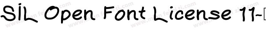 SIL Open Font License 11字体转换